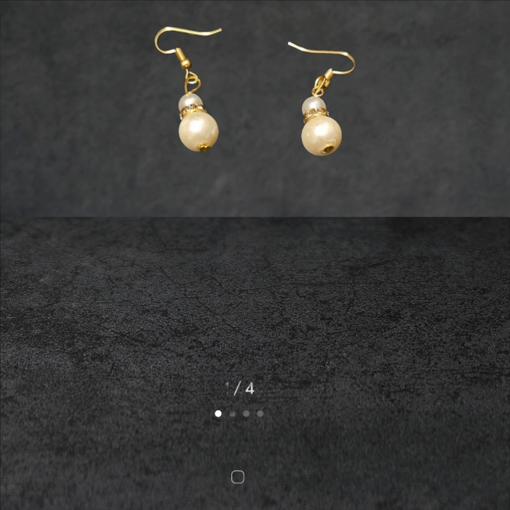 Pearl ear rings imitation - Picture 8 of 11
